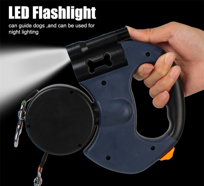 Dual Retractable 360° Twist Leash