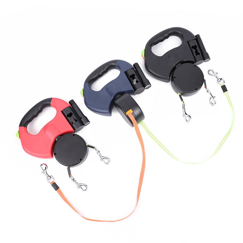 Dual Retractable 360° Twist Leash