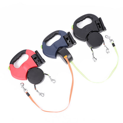 Dual Retractable 360° Twist Leash