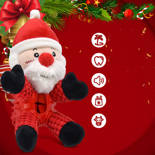 Christmas Santa Dog Toy